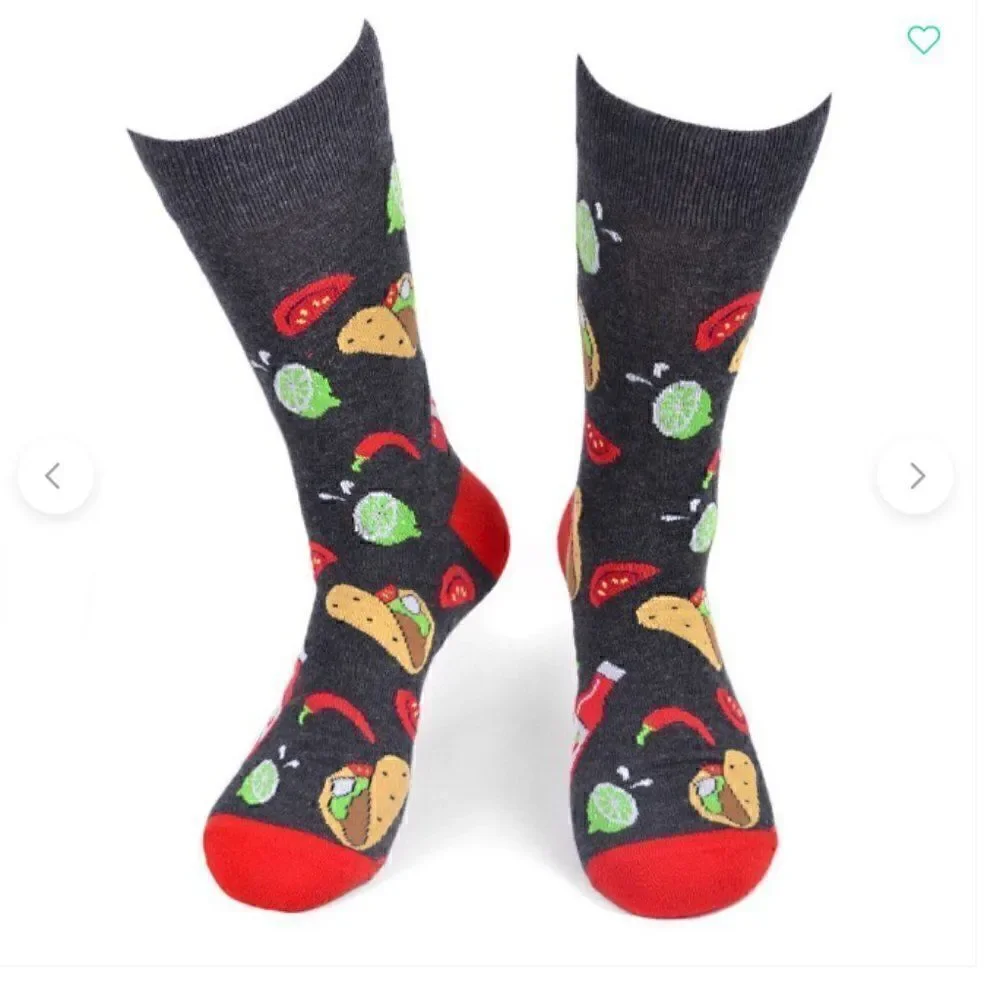 NWT! Taco Tuesday Men's Crew Socks